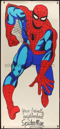 1g0030 SPIDER-MAN 33x71 special poster 1966 full-length art of your friendly superhero by Ditko!