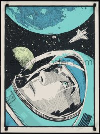 1g0231 TYLER STOUT signed #19/300 18x24 art print 2020 close-up art of astronaut, space shuttle!