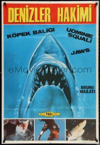 1g0492 SHARKS & MEN Turkish 1976 different images and completely unauthorized Kastel art from Jaws!