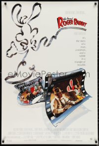 1g1487 WHO FRAMED ROGER RABBIT 1sh 1988 Robert Zemeckis, Bob Hoskins, sexy Jessica Rabbit, Lloyd!