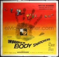 1h0051 INVASION OF THE BODY SNATCHERS linen 6sh 1956 classic ultimate in science-fiction, cool image!