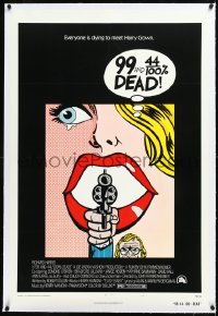 1h0893 99 & 44/100% DEAD linen 1sh 1974 directed by John Frankenheimer, wonderful pop art image!