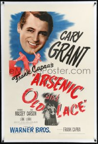 1h0913 ARSENIC & OLD LACE linen 1sh 1944 Cary Grant, Priscilla Lane, Frank Capra black comedy classic!