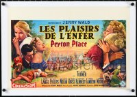 1h0864 PEYTON PLACE linen Belgian 1958 Lana Turner, from the novel by Grace Metalious, different art!
