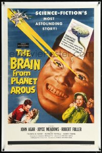 1h0963 BRAIN FROM PLANET AROUS linen 1sh 1957 evil power made him most feared man in the universe!