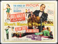 1h0837 DON'T KNOCK THE ROCK linen British quad 1957 great image of Bill Haley & his Comets, rare!