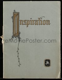 1h0240 INSPIRATION PICTURES 1926-1927 campaign book 1926 Lillian & Dorothy Gish, ultra rare!