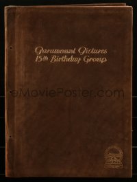 1h0233 PARAMOUNT PICTURES 15TH BIRTHDAY GROUP campaign book 1927 Louise Brooks, cool art, ultra rare!