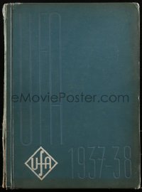 1h0236 UFA 1937-38 hardcover German campaign book 1937 full-page art of top stars + movie ads, rare!