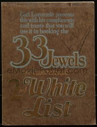1h0247 UNIVERSAL 1926 campaign book 1926 Hoot Gibson, 33 Jewels on their 2nd White List, ultra rare!
