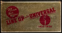 1h0237 UNIVERSAL 1935-36 foil campaign book 1935 Hunchback, Bluebeard, Karloff, Flash Gordon!