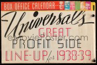 1h0249 UNIVERSAL 1938-39 campaign book 1938 Dracula/Frankenstein double-bill, W.C. Feilds, rare!