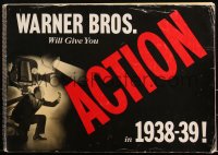 1h0238 WARNER BROS 1938-39 campaign book 1938 Bogart, Cagney, Davis, Flynn, Francis, ultra rare!