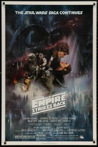 1h0263 EMPIRE STRIKES BACK NSS style 1sh 1980 classic Gone With The Wind style art by Roger Kastel!