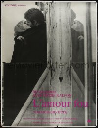 1h0121 L'AMOUR FOU linen French 1p 1969 Jacques Rivette's Crazy Love starring Bulle Ogier!
