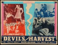 1h0516 DEVIL'S HARVEST 1/2sh 1942 truth about marijuana, the smoke of Hell, drug classic, ultra rare!