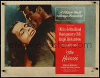 1h0518 HEIRESS style B 1/2sh 1949 William Wyler, Olivia de Havilland & Montgomery Clift, very rare!