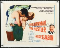1h0477 HUSTLER linen 1/2sh 1961 pool pros Paul Newman & Jackie Gleason, sexy Piper Laurie, very rare!