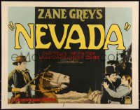 1h0504 NEVADA style A 1/2sh 1927 young Gary Cooper, Thelma Todd, bad William Powell, Zane Grey, ultra rare!
