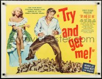 1h0508 SOUND OF FURY style B 1/2sh R1951 Lloyd Bridges & sexy Adele Jergens, Try and Get Me, rare!