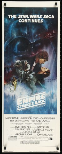 1h0451 EMPIRE STRIKES BACK insert 1980 best Gone with the Wind style art by Roger Kastel!