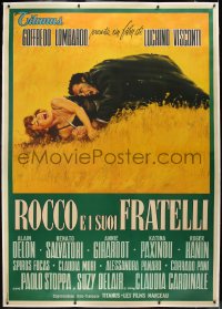 1h0177 ROCCO & HIS BROTHERS linen Italian 2p 1960 Luchino Visconti's Rocco e I Suoi Fratelli!