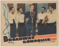 1h0316 BROADWAY GONDOLIER LC 1935 Dick Powell at microphone with The 4 Mills Brothers, ultra rare!