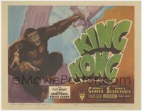1h0307 KING KONG TC R1946 art of giant ape holding Fay Wray on Empire State Building, ultra rare!