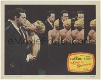 1h0324 LADY FROM SHANGHAI LC #7 1947 iconic image of Rita Hayworth & Orson Welles in mirror room!