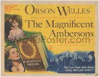 1h0308 MAGNIFICENT AMBERSONS TC 1942 Orson Welles Kane follow-up, Tim Holt, Costello, ultra rare!