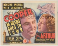 1h0309 MR. DEEDS GOES TO TOWN TC 1936 Gary Cooper & Jean Arthur, Frank Capra comedy classic, rare!