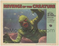 1h0333 REVENGE OF THE CREATURE LC #8 1955 best incredible super close up of the monster underwater!