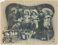 1h0340 YES WE HAVE NO BONANZA LC 1939 Three Stooges Moe, Larry & Curly in saloon w/girls, ultra rare!