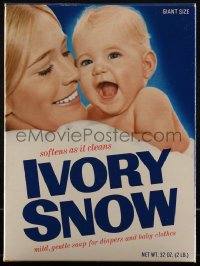 1h0190 MARILYN CHAMBERS Ivory Snow detergent box 1970s w/baby, later fired for being X-rated, rare!