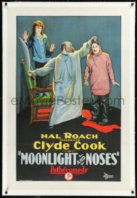 1h1226 MOONLIGHT & NOSES linen 1sh 1925 18 year old Fay Wray, co-directed by Stan Laurel, ultra rare!