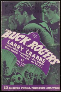 1h0196 BUCK ROGERS pressbook 1939 Buster Crabbe science fiction fantasy serial, very rare!