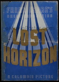 1h0213 LOST HORIZON pressbook 1937 Frank Capra's greatest production starring Ronald Colman, rare!