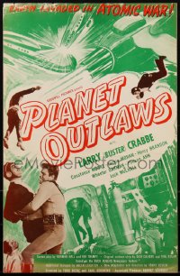 1h0220 PLANET OUTLAWS pressbook 1953 Buck Rogers serial repackaged as a feature with new footage!