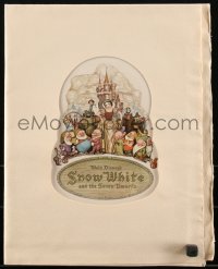 1h0365 SNOW WHITE & THE SEVEN DWARFS world premiere program 1938 Tenggren cover art, w/card & menu!
