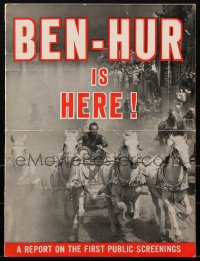1h0368 BEN-HUR promo brochure 1960 William Wyler classic epic, filled with cool items, ultra rare!