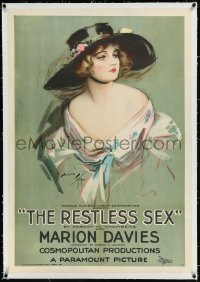 1h1300 RESTLESS SEX linen 1sh 1920 Harrison C. Fisher art of beautiful Marion Davies, ultra rare!