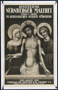 1h0646 AUSSTELLUNG NURNBERGER MALEREI linen 19x30 German museum/art exhibition 1931 Jesus art, rare!