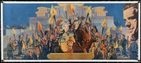 1h0876 LOST HORIZON linen 18x42 English trade ad 1937 Hinchliffe art, Frank Capra, ultra rare!