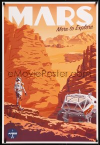 1h0534 MARTIAN 3 27x40 special posters 2015 Damon, IMAX, completely different art by Steve Thomas!