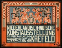 1h0588 NIEDERLANDISCH-INDISCHE KUNSTAUSSTELLUNG 29x37 German museum exhibition 1906 Thorn-Prikker!