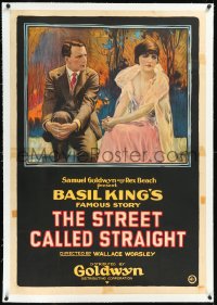 1h1366 STREET CALLED STRAIGHT linen 1sh 1920 Clary & Childers in Basil King's famous story, rare!