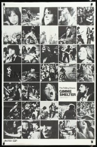1h0529 GIMME SHELTER half subway 1971 Rolling Stones out of control rock & roll concert, very rare!