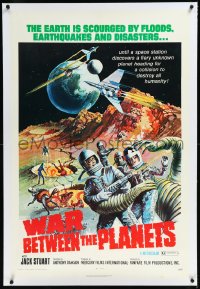 1h1424 WAR BETWEEN THE PLANETS linen 1sh 1971 Earth is scourged by floods, earthquakes & disasters!