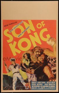 1h0391 SON OF KONG WC 1933 Ernest B. Schoedsack, Armstrong, Mack, wonderful ape art, very rare!