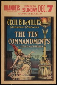 1h0392 TEN COMMANDMENTS WC 1923 Cecil B. DeMille Biblical religious epic, great art, very rare!